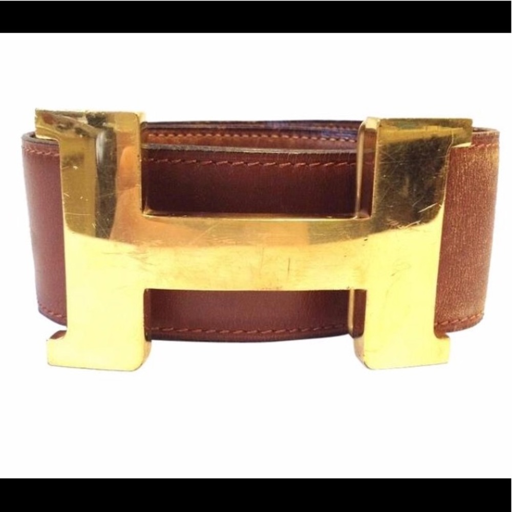 Hermès Belt Constance L 42 Mm Gold Polished